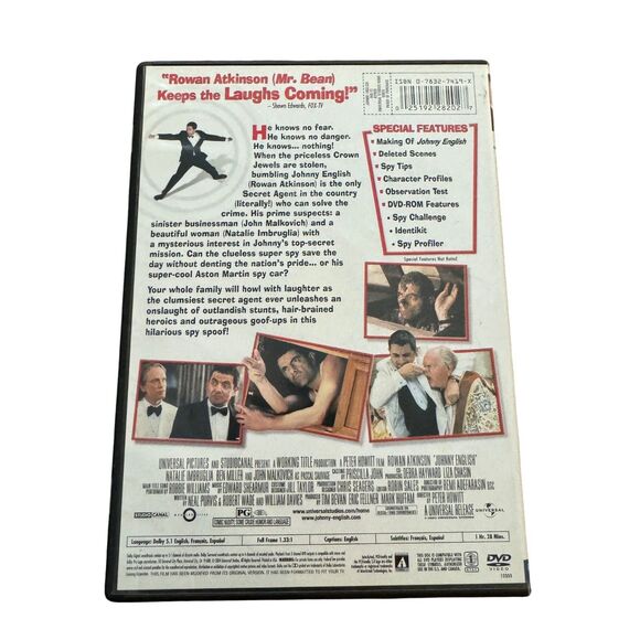 Johnny English (Full Screen Edition) - DVD Rowan Atkinson - GREAT - Picture 3 of 5